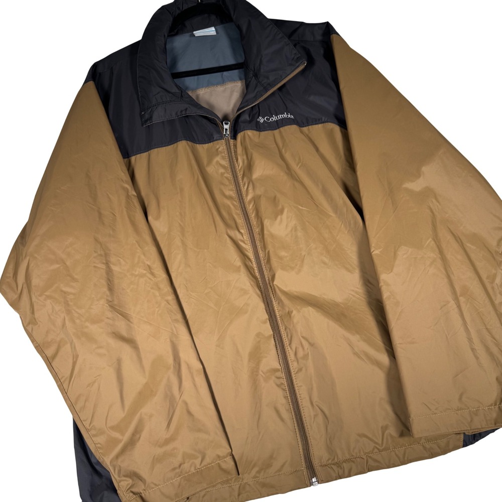 Columbia Glennaker Lake Rain Jacket Mens XXL Brown Gray 1442361 | Windbreaker